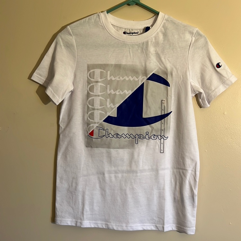 White Champion tshirt - NWT - youth large
